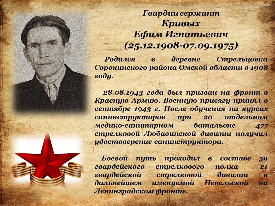 Кривых Ефим Игнатьевич